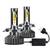 Lúmenes altos: utilizando chip led de alta-calidad ( MAZORCA Chips), alta eficiencia luminosa. 7 2W 12000lm Por par, 5 veces más brillante que las luces halógenas MAZORCA Chips, alta-calidad y larga vida útil; Fijación de remache sólido (muchos otros fichas de faro de automóviles están fijados por tornillos; son fáciles de caerse).
