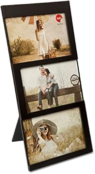 Balvi Marco Dijon Color Negro Capacidad: 3 Fotos de 10x15 cm Marco de Fotos para sobremesa 34x16 cm