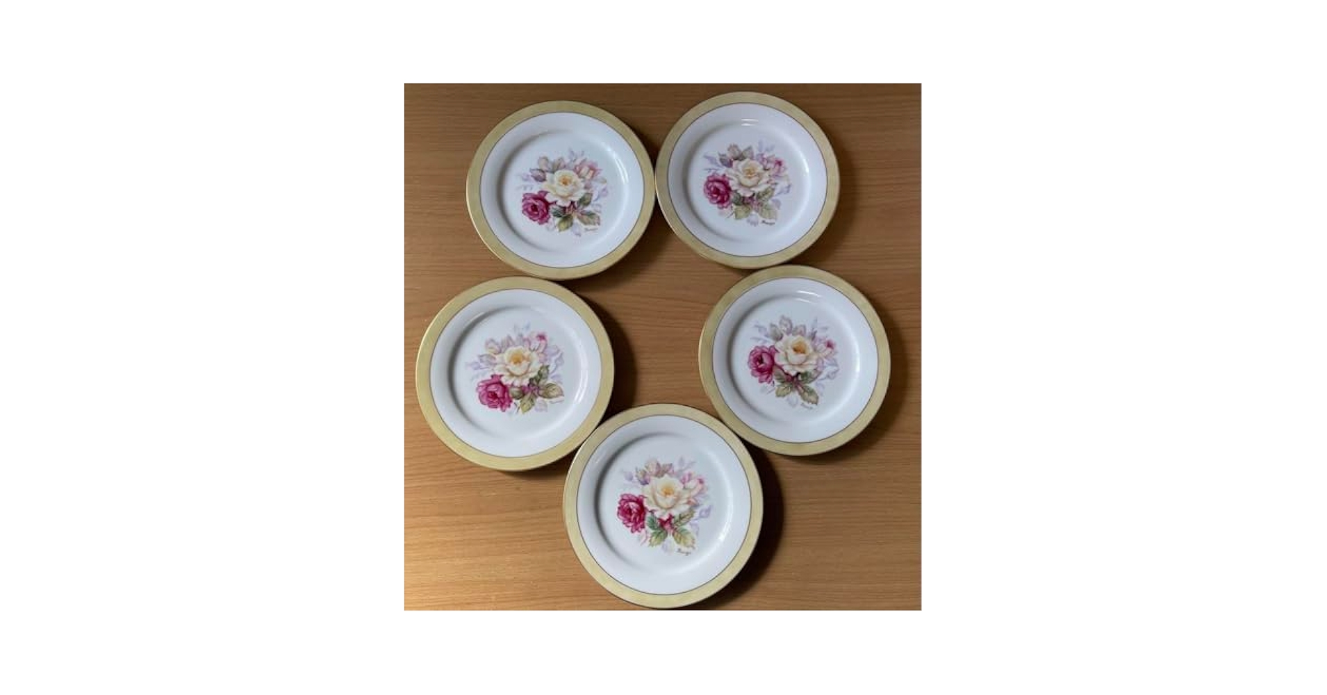 ノリタケハンドペイント素描画皿5枚 【公式通販】 ノリタケハンドペイント素描画皿5枚 【公式通販】