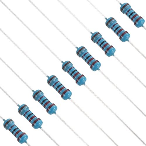 Image of PATIKIL 22K Ohm Resistor, 120Pcs 1/4W(0.25Watt) Metal Film Fixed Resistor Kit 1% Tolerance Multiple Values of Resistance Optional for DIY Electronics Projects Computer TV Circuit Board