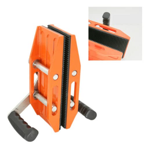 BJTDLLX Double Handed Stone Carrying Clamps, Lifting Clamp Handed for Metal Sheet Ceramic Plate Granite Marble Stone Slab Glass Carry Tools with Rubber-lined ?0.2-1.7in) 330lbs Loaded