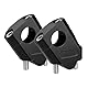 2,2 cm Universal-Lenkerstangenerhöhung, Motorrad-Lenker-Klemmen, 2,2 cm Stange für Motorrad, Pit Dirt Bikes, schwarze Erhöhung, Höhe 38 mm, 18 mm, rückwärts oder vorwärts