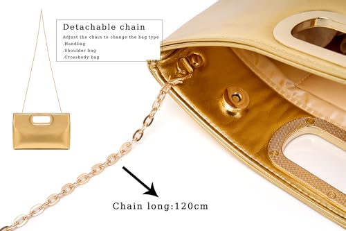 Image of Women's Woven Evening Bag Casual Leather Shoulder Handbag Fashion Clutch Purse