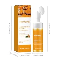 HuaQing Glow Wash Turmeric Face Wash With Brush,Deep Cleansing Exfoliating Foaming Facial Cleanser. — image 8