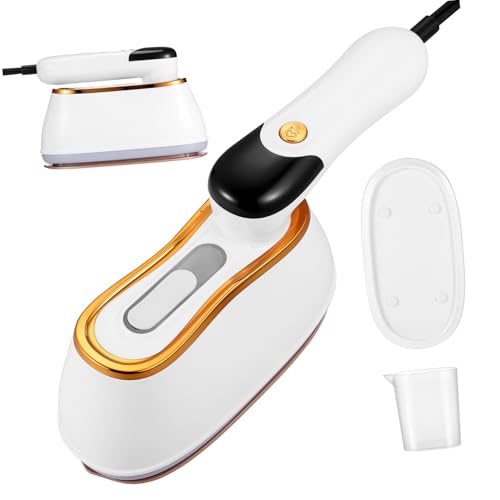 TOPBATHY Máquina de planchar de mano plegable Vapor portátil de ropa abs White