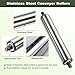 Set of 10 Conveyor Belt Rollers, Stainless Lumber Conveyor Roller Dia 25mm/1