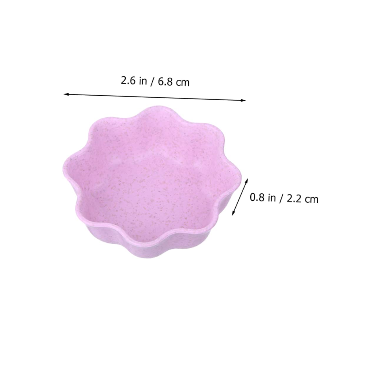 STOBAZA 16pc Flower Shape Seasoning Saucer Delicate Condiment Dish for Kitchen Use