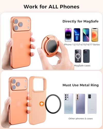 Image of SUPERONE Dual-Side Magnetic Ring Holder, Phone Grip Stand for MagSafe