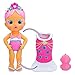 BLOOPIES Meerjungfrauen Magic Tails Mimi I Meerjungfrauen Puppe mit abnehmbarer Schwanzflosse und Wasserfreund; Wasser spritzen und Blasen machen – Badespaß für Kinder ab 18 Monaten.