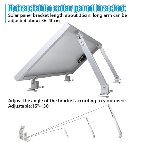 Support pour panneau solaire réglable au sol et sur mur - 3
