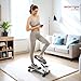 SPORTNOW Mini Stepper, Compact Step Machine Exerciser for Home Workout with LCD Monitor and Non-Slip Pedals, White