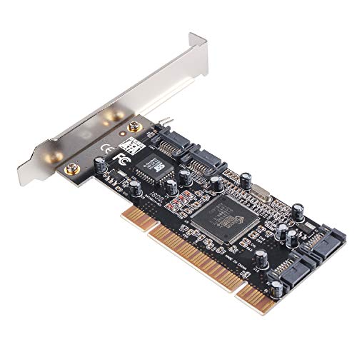 Semlos PCI Sata Internal Ports Raid Controller Card (4-Ports) Sil3114 ...