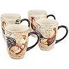Certified International Gilded Rooster Set4 Mug 20 oz Assorted DesignsOne Size Multicolored23652SET4