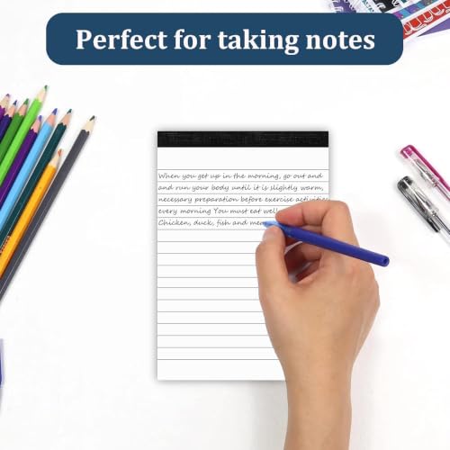 Image of 8 Pack Note Pads 4x6 Inch Paper of White Small Notepads 4x6 for Work Study