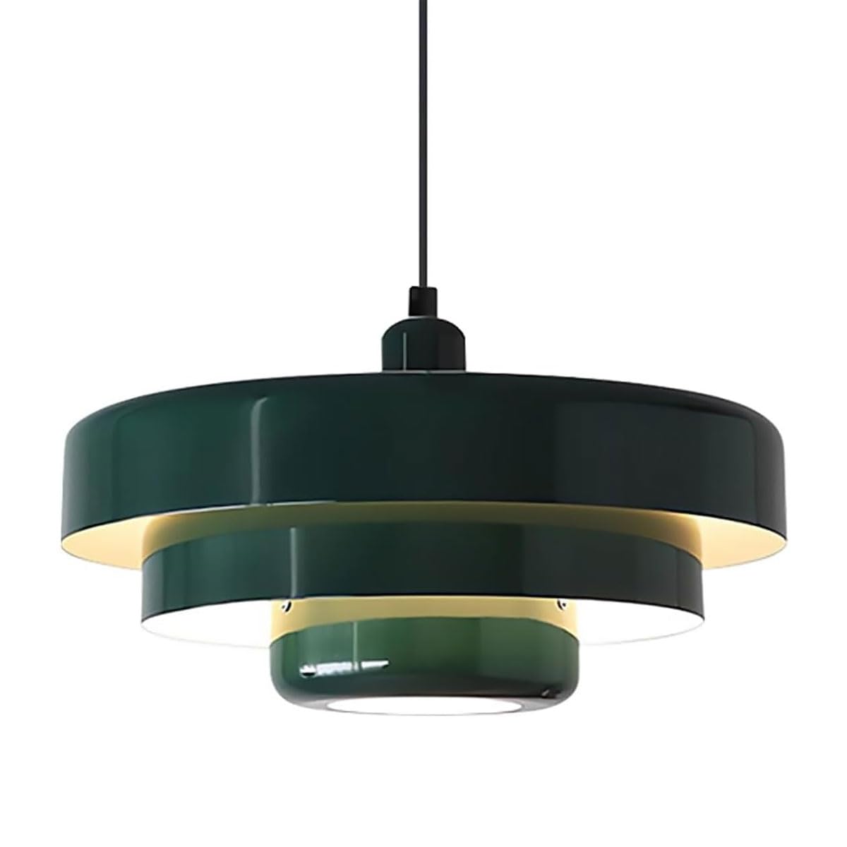 Plafonnier vert vintage à 1 lumière pour sublimer votre table à manger de salon