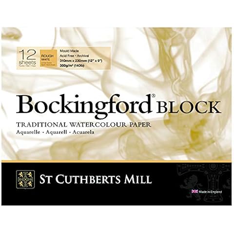 Bockingford 140lb Rough Watercolour Block 9x12" Cover