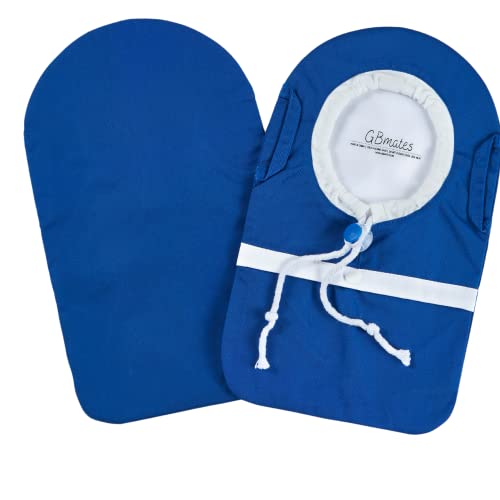 GBmates Ostomy Bag Covers WaterResistant Ostomy Pouch Liner with Adjustable Opening, Belt Royal Blue one size fits all