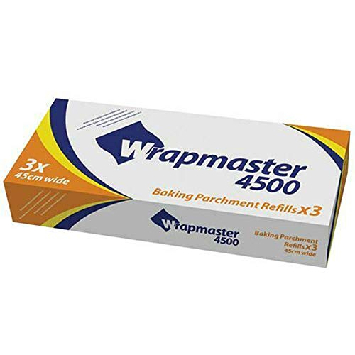 We Can Source It Ltd - 3 Rolls of Wrapmaster 4500 Catering Baking Parchment Refills 45cm x 50m for Home and Commercial Kitchens