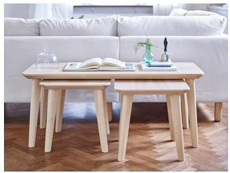Ikea Lisabo, tavolino da salotto, 45 x 45 cm, naturale sensazione alla tua  stanza [impiallacciatura di frassino] : Amazon.it: Casa e cucina