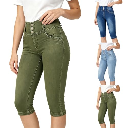 Pantalon capri en jean idéal pour vos loisirs d'été et balades en ville