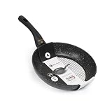 Ilag Basic - Sartén de inducción (24 cm, antiadherente, apta para todo tipo de fuegos, revestimiento con mango resistente al calor, de aluminio, resistente a los arañazos y a la abrasión