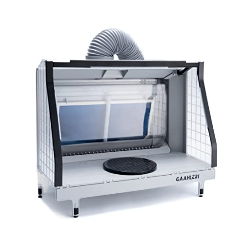 Gaahleri Airbrush Spray Booth With Waterfall, Revolutionary Design Water Curtain Exhausting Air System, Spray Painting Booth For Airbrushing, Water Filtering Led Lighting Model Art #TOP29