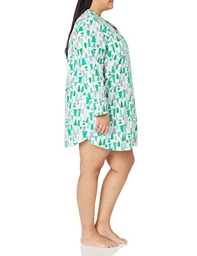 Image of Amazon Essentials Women's Woven Flannel Notch Collar Nightgown (Available in Plus Size)
