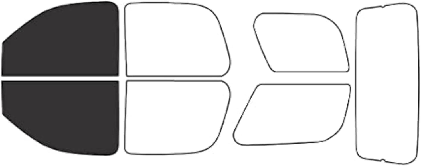 Rvinyl Window Tint Kit Compatible with Chevrolet Tahoe 2007-2014 - Black 20% - Single Ply No Bubble Film - Do it Yourself Vehicle Front Precut Kit