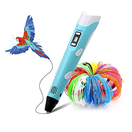 Bolígrafo 3D LIHUACHEN con PLA 27 colores - Juego de bolígrafos 3D para niños con colores PLA 265 pies de filamento PLA, bolígrafo 3D como regalo creativo para adultos, hacer manualidades y prensa 3D