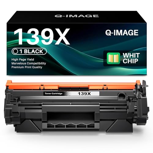 Toner compatible HP 139X W1390X noir idéal pour les impressions quotidiennes en télétravail