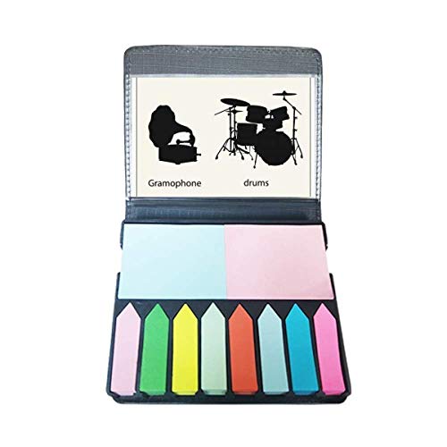 Kit tambour de musique percussion avec autocollant énergie et notes colorées