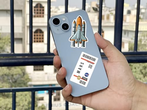 Image of WallDesign Space & Science Sticker Collection: 96 Laminated Stickers for Mobile, Laptop, Personalizing and Gifting! Durable, Hi-Quality Print for Astronomy Lovers-Self-Adhesive