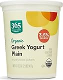 Organic Greek Whole Milk Yogurt, Plain, 32 oz