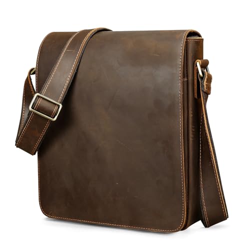 Sac à bandoulière vintage en cuir homme résistant pour organiser toutes vos affaires