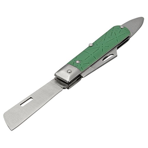 Comkit Grafting Knife, Professional Foldable Double Blades Graft Knife, Fruit Trees Gardening Grafting Cutting Seedling Budding Tool With Bark Lifter #TOP2