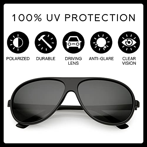 zeroUV 70s Retro Aviator Sunglasses for Men and Women, Vintage UV400 Blue Blocker Glasses 61mm2