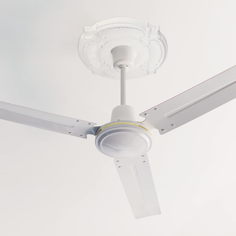 Medaglione decorativo da soffitto in poliuretano, 2 pezzi, per lampadari, ventilatori a soffitto, lampadari, 30,5 cm OD