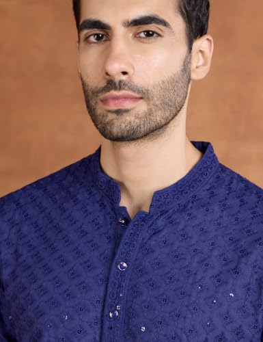 Image of Symbol Premium Men's Embroidery Sequined Long Kurta
