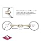 Herm Sprenger KK Ultra 16 mm - Sensogan mit Glas-Kristall Crystal, 135 mm Weite
