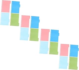 TEHAUX 12 Conjuntos De Separadores De Índice De Páginas Acessórios De Scrapbook Divisórias Para Fichários Separadores De Adesivos Para Fichários Separadores Mensais Divisórias De