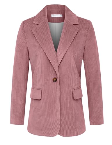 IDEALSANXUN Womens Corduroy Blazer Fall Winter Casual Blazer Dressy Suit Jackets3