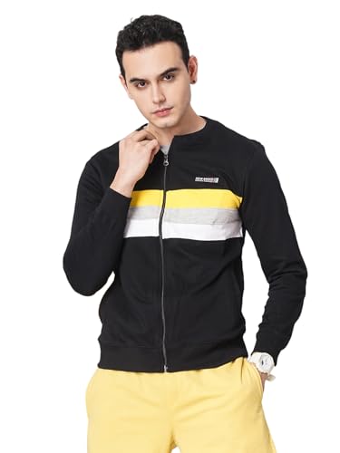 Image of The Indian Garage Co Men Polycotton Baseball Collar Mid-Length Long Sleeves Slim Fit Jacket