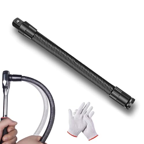 1/2 Flexible Shaft Extension Extender Torque Socket Ratchet Spanners Electric Wrench Connecting Rod, 360 Flex Drive Extension Ro