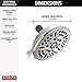 Delta Faucet 8-Spray Touch-Clean Chrome Shower Head, Delta Shower Heads, Showerhead, Shower Head Chrome, 1.75 GPM Water Flow, Chrome 75898C