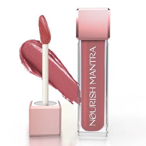 Image of Nourish Mantra's Natkhat Berry Lipstick (3.5ml) / Creamy Matte Liquid Lipstick with SPF /Water Proof /Smudge Proof /Transfer Proof /Long Lasting /Suits All Skin Tones