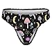 XUTSAKDCJ Womens Underwear No Show V Waisted Seamless Thongs Breathable Neon Mushrooms Panties Fashion G-string