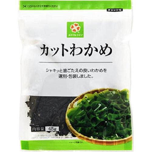 Amazon.co.jp: スマイルライフ カットわかめ 45g : 食品・飲料・お酒