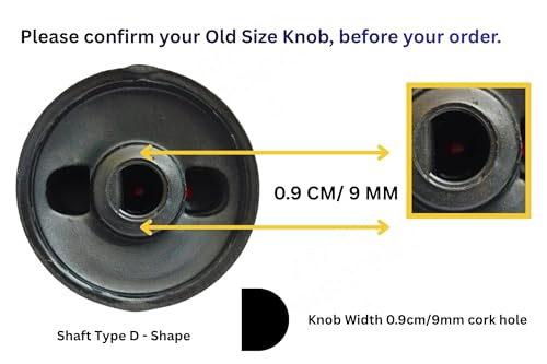 Image of Gas Stove On /Off Knobs Push Button Knobs Compatible for Butterfly /Prestige & major stoves(Blacktop /Stainless Gas stoves)-4 Units