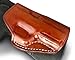 Masc Premium Leather OWB Paddle Holster Open Top Fits M&P Shield EZ 3.675-inch, Right-Hand Draw, Brown Color #1507#