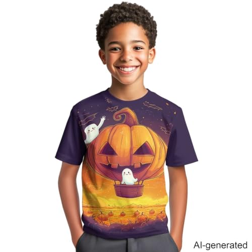 Image of Novelty 3D Graphic T Shirts for Kids Crew Neck Funny Animal Print Short Sleeve Girls Tshirts 3-16 Years